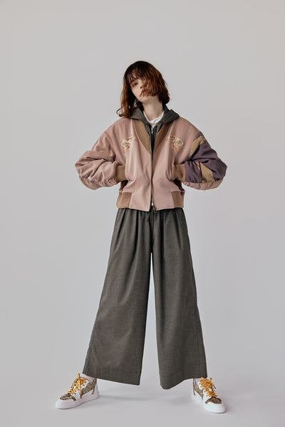 MA1 style blouson with dragon embroidery