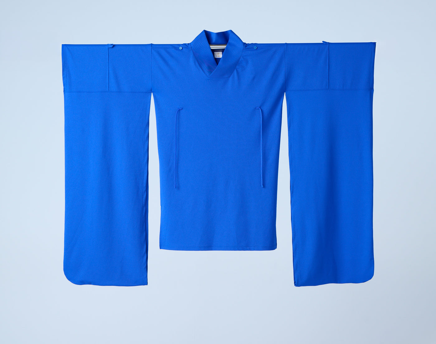 Kimono Sleeve Bare Smooth Long Pullover Blue