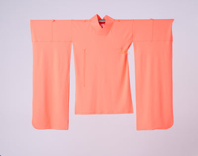 Kimono Sleeve Bare Smooth Long Pullover Orange