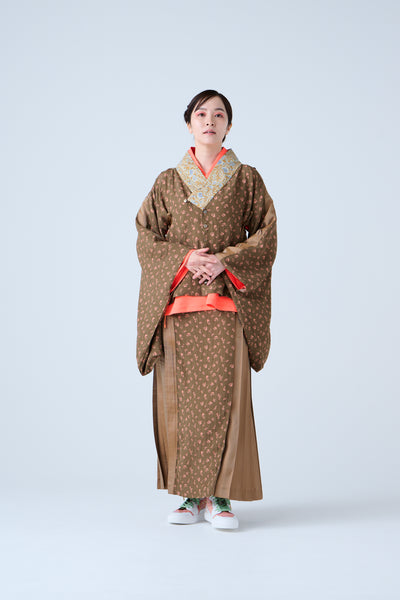 Kimono Sleeve Bare Smooth Short Pullover Orange