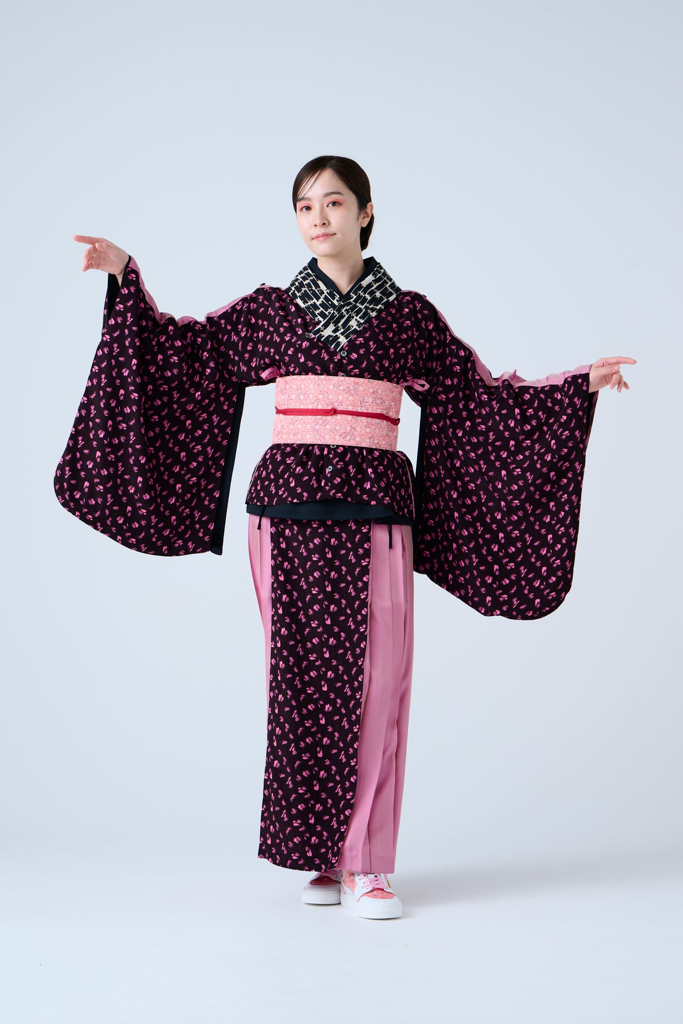 Petal Jacquard Short Jacket Pink