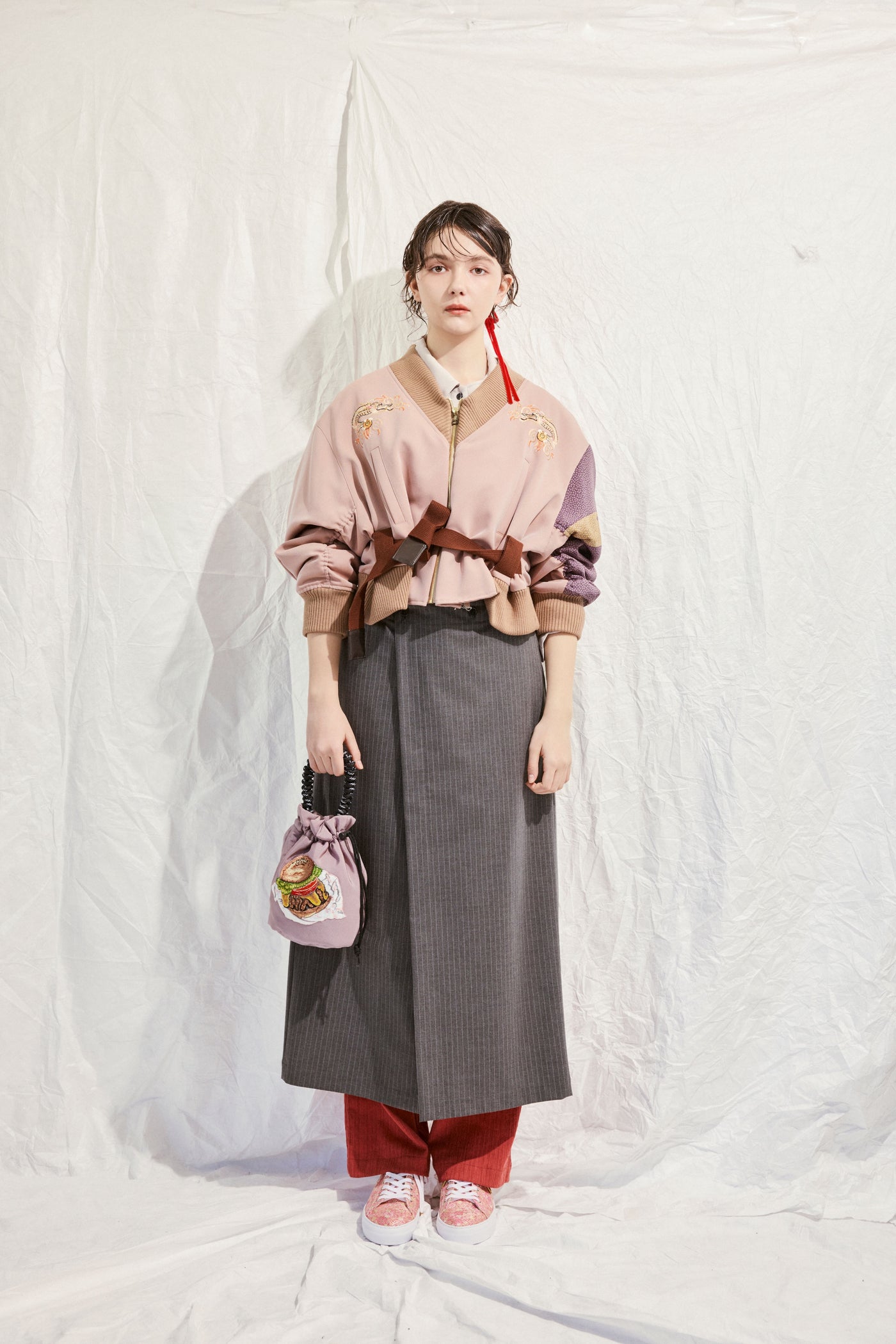 MA1 style blouson with dragon embroidery