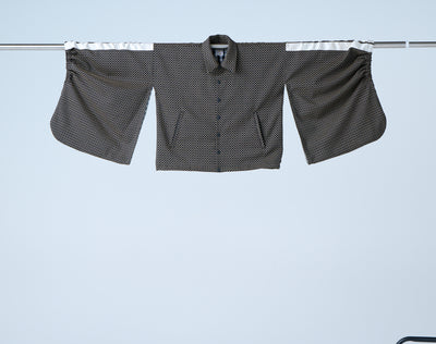 Ring pattern jacquard track jacket