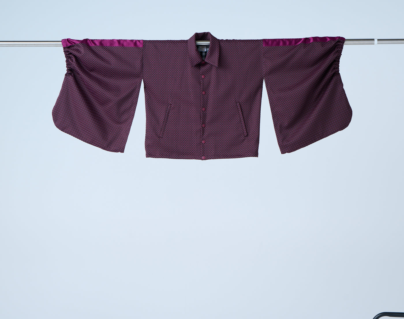 Ring pattern jacquard track jacket