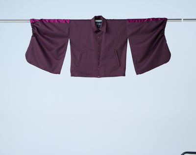 Ring pattern jacquard track jacket