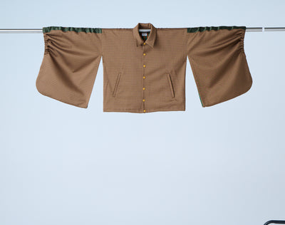 Ring pattern jacquard track jacket
