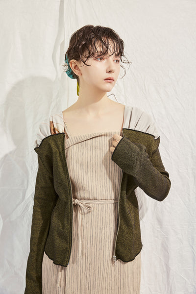 Zip-up cardigan